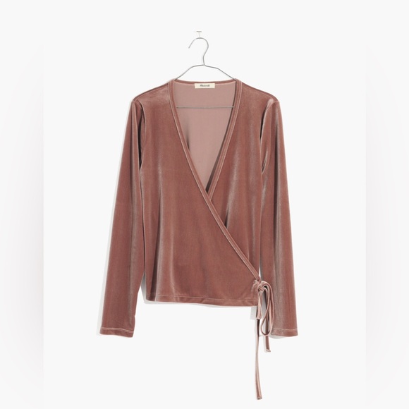Madewell Velvet Ballet Wrap Top - Picture 7 of 7